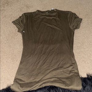 Olive green body con dress